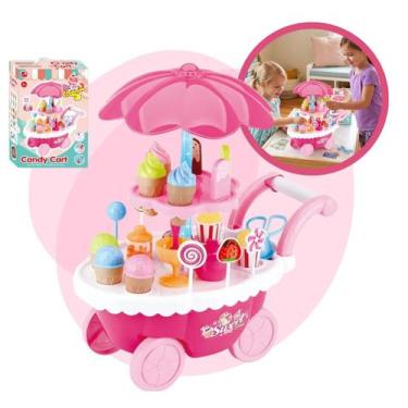 Imagem de Carrinho De Sorvete Picole E Doces Sorveteria Infantil Brinquedo Music