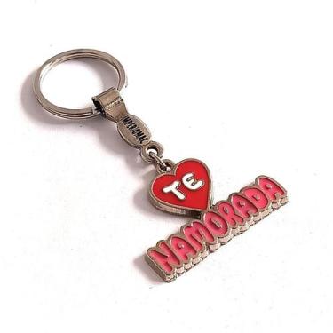 Imagem de Chaveiro Metal Lembrancinha Presente Te Amo Namorada - Lojão Impérioma
