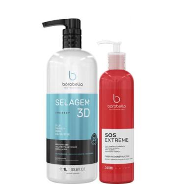 Imagem de Selagem 3D Borabella 1 Litro + SOS Extreme 240ml