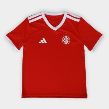 Imagem de Camisa Infantil Internacional 26/27 Fanshirt Adidas Masculina, Vermelh