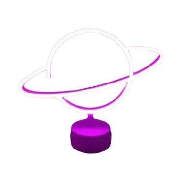 Imagem de Luminária LED Neon Flamingo Alimentada Por USB Para Decoração De Festa