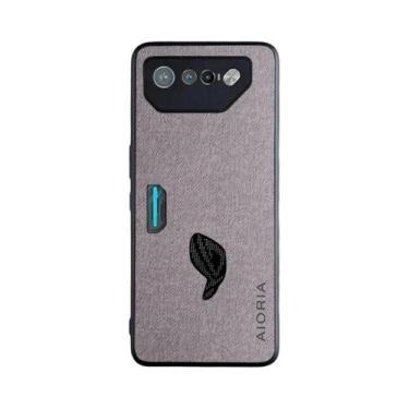Imagem de Capa De Couro Têxtil Para Asus ROG Phone 7 6, Capa Protetora De TPU Ma