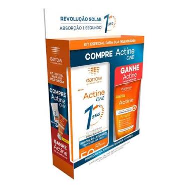 Imagem de Kit Actine One Protetor Solar Facil FPS 50 + Gel de Limpeza 40g Darrow