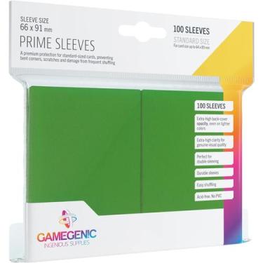 Imagem de Gamegenic: Prime Sleeves Verde 64x89mm - 100 Unidades