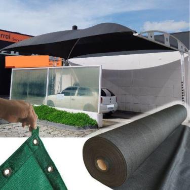 Imagem de Sombrite para estacionamento 4x4 PRETA Reforçada com ilhos - MAIS SOMB