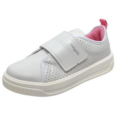 Imagem de Tenis Infantil Menina Conforto Casual Pampili Up, Branco, 31