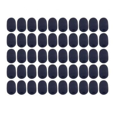 Imagem de Kit C/ 50 Espumas para Microfone de Headset  Protetor Anti Ruído para 