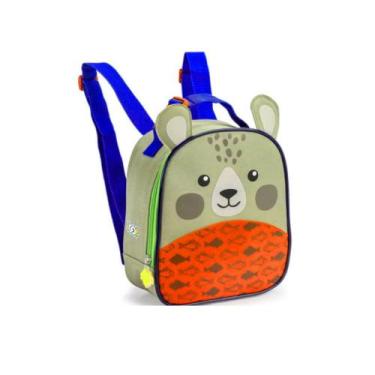 Imagem de Lancheira Térmica Infantil  Seanite Zoop  Urso 24cm, Verde militar