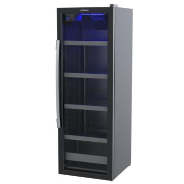 Imagem de Cervejeira Venax Blue Light Expo EXPVBL209 200L Porta de Vidro Preto Fosco 110V