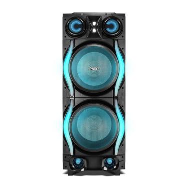 Imagem de Caixa de Som Amplificada Philco PCXE27000 2700W Woofer Duplo 12 Bluetooth 5.3 USB Auxiliar P2 P10 Rádio FM Bivolt