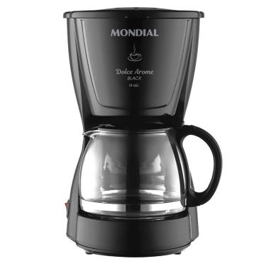 Imagem de Cafeteira Elétrica Mondial Dolce Arome C-30-18X-FB Jarra de Vidro 18 Xícaras Preto 550W 220V