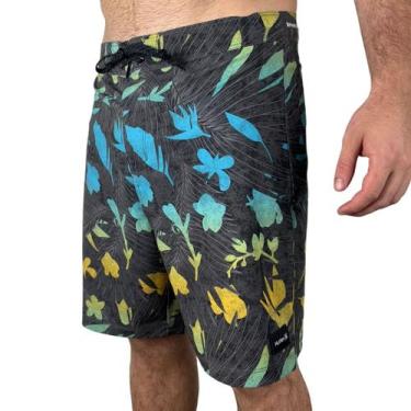 Imagem de Bermuda Hurley Phantom Classic Flowers 18", 46, Preto
