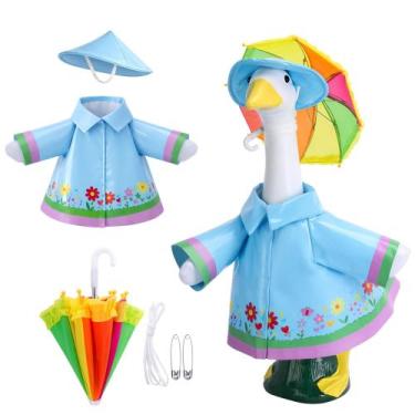 Imagem de Conjunto de capa de chuva para estátua de ganso DECOHS para decoração 