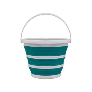 Imagem de Balde Retrátil com Alça Verde 10L Flash Limp RET3505, 10L, Verde