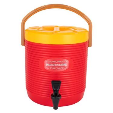 Imagem de Dispensador de bebidas isotérmico KannBeki 13 L vermelho para manter a