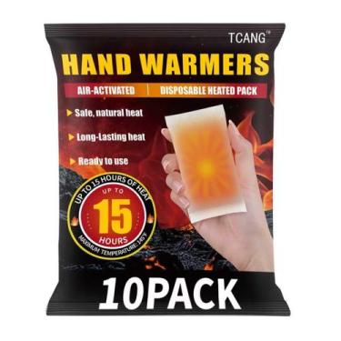 Imagem de Aquecedores de Mãos TCANG 10 Unidades Descartáveis com Calor de até 15