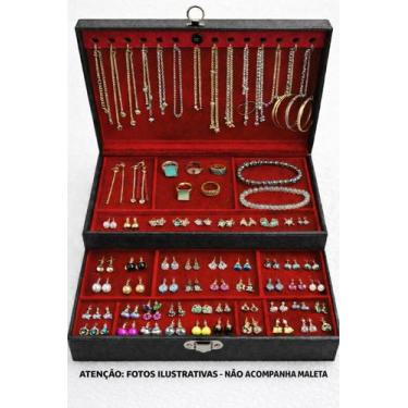Imagem de Kit Empreendedor 70 Semijoias Folheadas Ouro Prata para revenda - atac