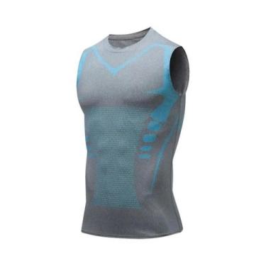 Imagem de Camiseta Sem Mangas De Compressão Para Homens, Rápido Secagem, Roupas 