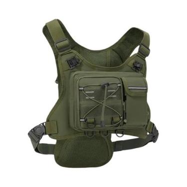 Imagem de Mochila De Peito Unissex Para Corrida, Colete Tático Para Esportes Ao 