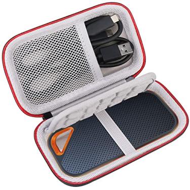Imagem de Lacdo Maleta de transporte rígida para SanDisk Extreme PRO SSD externo portátil SDSSDE80 SDSSDE81 500 GB 1/2/4 TB USB-C Unidade de estado sólido EVA Bolsa de viagem de armazenamento de proteção,Preto