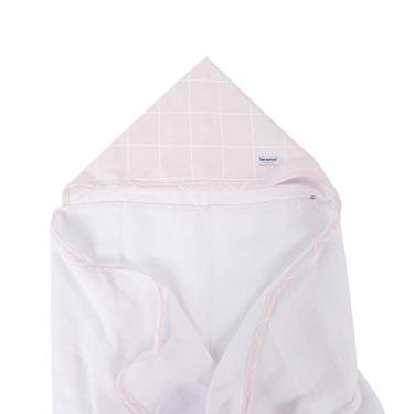 Imagem de Biramar Baby Toalha De Fralda Para Bebê Com Capuz Boston Rosa Rosa
