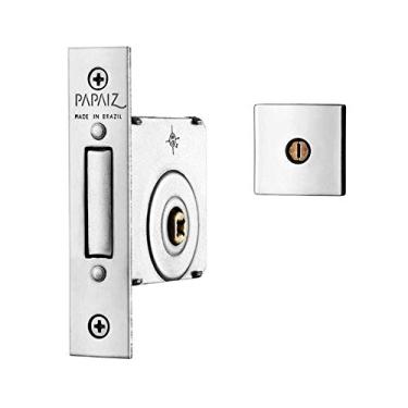 Imagem de Fechadura Trava Auxiliar Tetra 140 40mm Acetinada Quadrada Blister