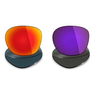 Imagem de Mryok 2 pares de lentes polarizadas de substituição para óculos de sol Oakley Garage Rock – Opções
