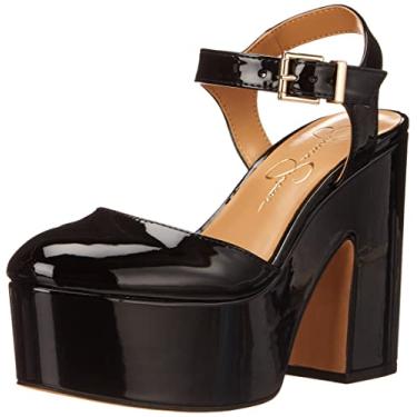 Imagem de Jessica Simpson Draiye Sapato feminino plataforma com bico fechado, Preto, 8.5
