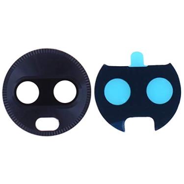 Imagem de LIYONG Peças sobressalentes de reposição XINGCHNE 10 peças capa de lente de câmera traseira para Motorola Moto Z3 Play (azul) peças de reparo (cor preta)