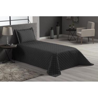 Imagem de Cobre Leito Preto Matelado Para Cama Solteiro