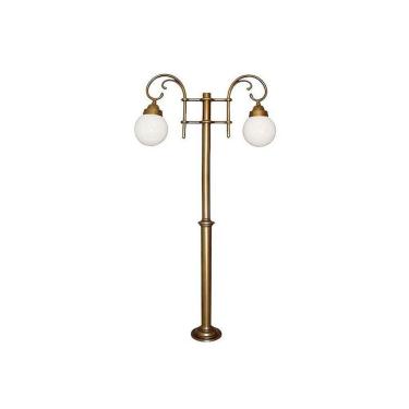 Imagem de Poste Colonial Miami para Jardim de Alumínio 02 Globos 2,86m