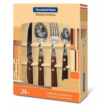 Imagem de Conjunto Talheres Aço Inox 24 Peças Tramontina 22299/050