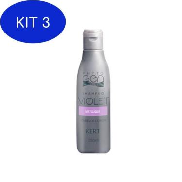 Imagem de Kit 3 Shampoo Phytogen Violet 250Ml