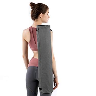 Imagem de Wemay Yoga Mat Bag Full-Zip Exercise Gym Carry Bag Durável alça ajustável Ombro Multi-Functional Storage Bag