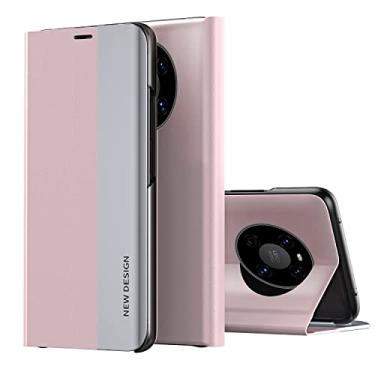 Imagem de YUNCHAO Caixa de telefone Para honra x9 4g / 5g 2022 / x30 / magic4 lite 5g lateral eletroplacado capa de couro de adsorção capa para celular