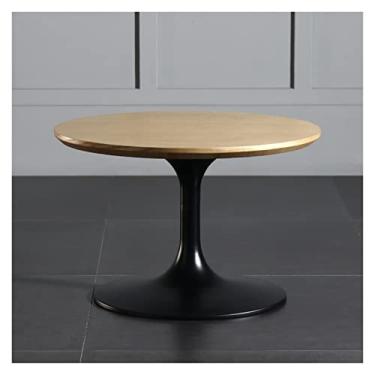 Imagem de Mesa de café Mesa de centro moderna, mesa de café preta redonda, mesas de café redondas, mesa de café da borda ao vivo, mesas de café nidificando para sala de estar, mesa de centro de nidificação redo