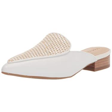 Imagem de Cole Haan Piper Mule feminino, Couro marfim/ráfia/pilha natural leve/sola de goma média, 9.5 Narrow