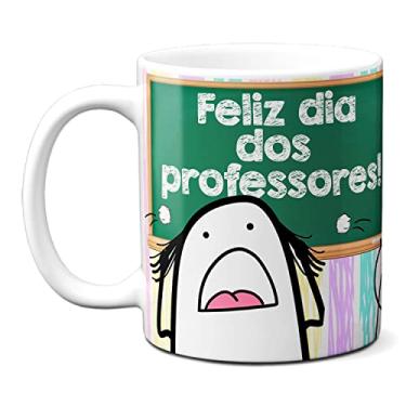 Imagem de Caneca Flork Meme Professor Paciência No Coração Presente (Branca)