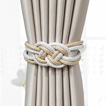 Imagem de 2 Pçs/conjunto Cortina Magnética Fivela Fivela Retenções Clipe Ímã Para Cortina Rod Tie Backs Cintos Pendurados Corda Acessórios Acessórios Cortina Decoração do Quarto, R, 47cm