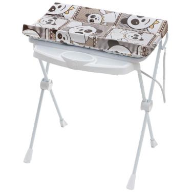 Imagem de Banheira Para Banho do Bebê 20L Com Suporte, Redutor, Trocador e Saboneteira Classic Panda Galzerano