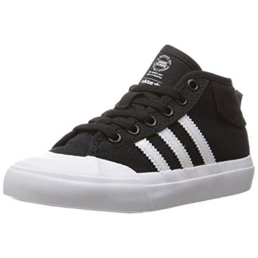 Imagem de adidas Matchcourt Mid J Tênis de corrida masculino, Preto/branco/branco, 1 Little Kid