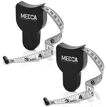 Imagem de Fita métrica corporal - (2 pacotes) Fitas métricas para Monitores de Peso Corporal e de Gordura, (polegadas & cm) Régua de Medição Retráctil para Calculadora Precisa da Gordura Corporal.