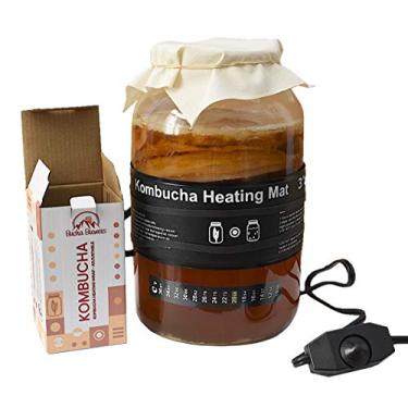 Imagem de Tapete térmico ajustável Kombucha – envoltório térmico Bucha Brewers Kombucha, aquecedor de kombucha, aquecedor de fermentadores