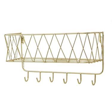 Imagem de KIZQYN Ganchos de casaco cabide montado na parede, gancho de parede de metal, gancho de cabide de parede criativo, gancho de parede para entrada, quarto, cabide de cozinha montado na parede (cor: 1)