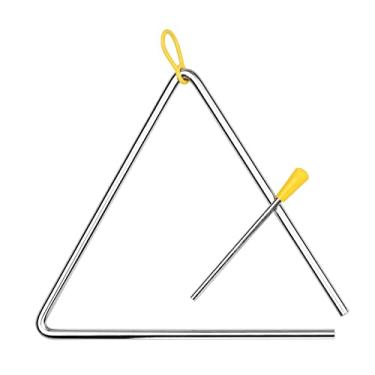 Imagem de DOYING Sino Triângulo de 8 Polegadas Triangolo com Malho de Metal Idiofone Aço Percussã...