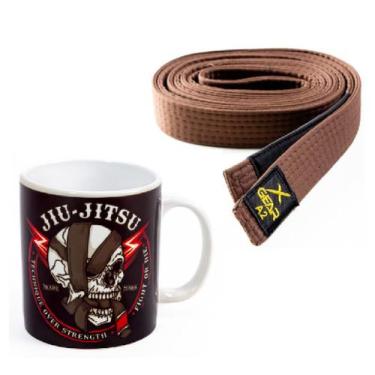 Imagem de Faixa Marrom Jiu Jitsu Xgear + Caneca Porcelana