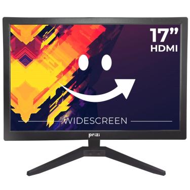 Imagem de Monitor Led Widescreen 17 Prizi Slim hdmi, vga, 5Ms, Preto - PZ0017MHDMI