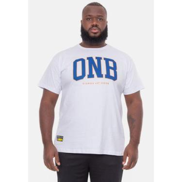 Imagem de Camiseta Onbongo Plus Size Please Off White