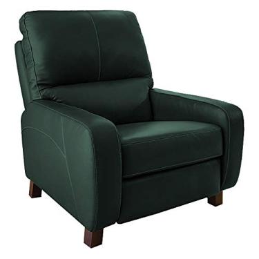 Imagem de Poltrona do Papai Reclinável Manual Viena Two Way Couro Verde - Gran Belo