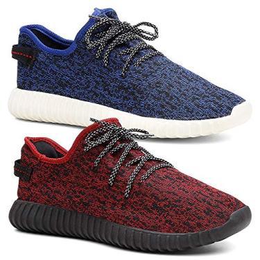 Imagem de Kit 2 Pares Tênis Masculino Caminhada Cor:Colorido;Tamanho:41